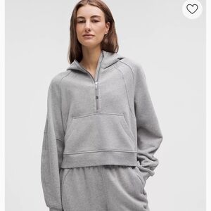 Lululemon Athletica Light Gray Half-Zip Sweatshirt